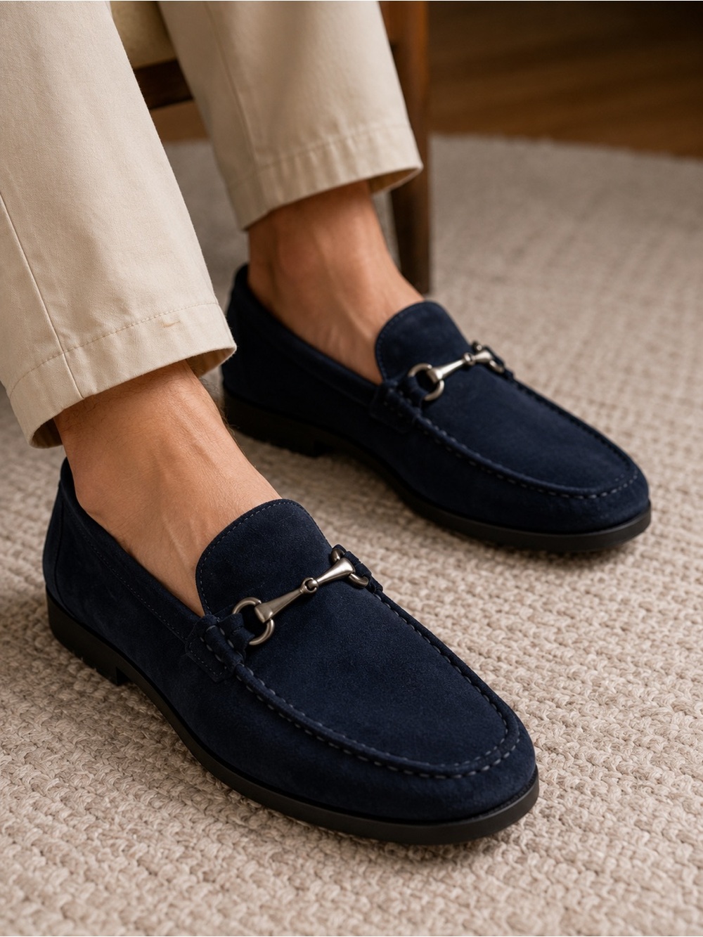 Vero Cuoio Men's Dark Blue Leather Loafers Size 11
MADE IN ITALY 🇮🇹